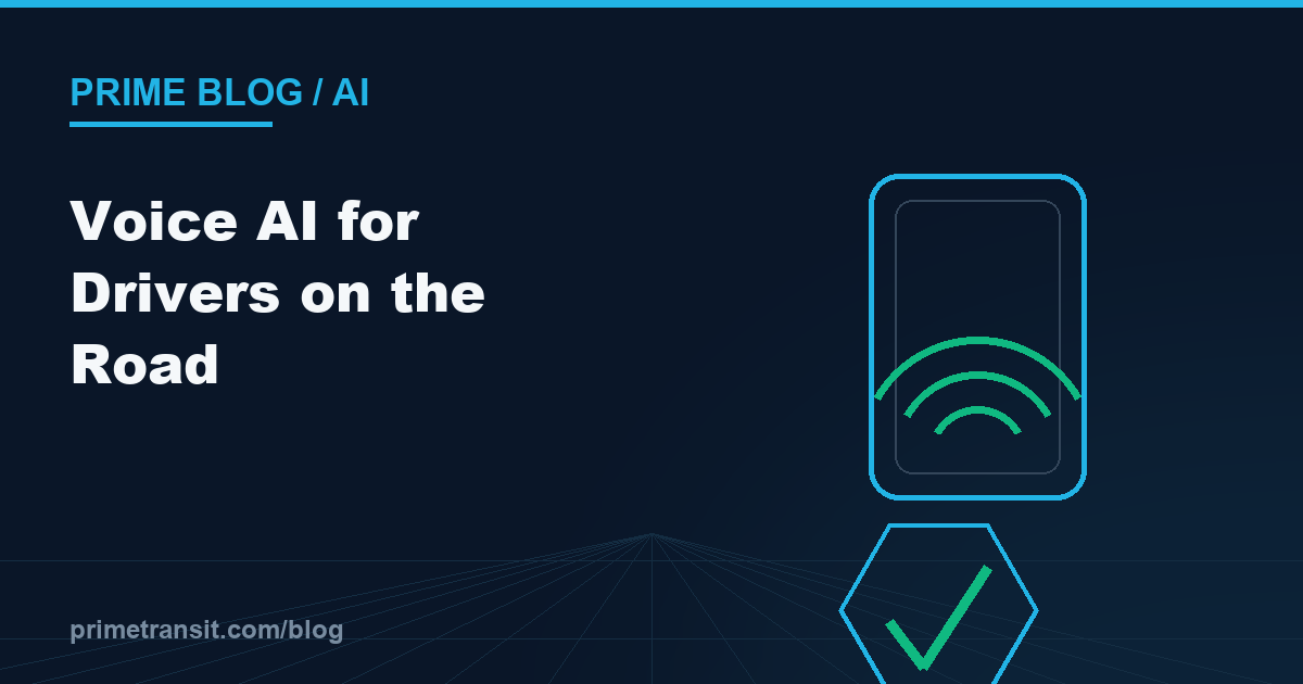 Voice AI for Drivers on the Road: Hands-Free Operations That Actually Work